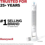 Honeywell QuietSet Whole Room Oscillating Tower Fan with Remote, White