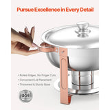 SucceBuy 5 Qt 2 4 Pack Chafing Dish Buffet Set Stainless Steel Chafer with 4 Full Size Pans