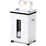 Commercial micro cut paper shredder with touchscreen, heavy duty