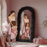 DDHOME 32"x71" Full Length Mirror Free Standing Floor Mirror Wall Mounted