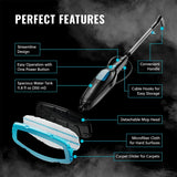 PurSteam Professional Steam Mop | Multi-Surface Floor Cleaner for Hardwood