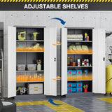 Metal Storage Cabinet-72" Tall Steel File Cabinets with Lockable Doors and Adjustable