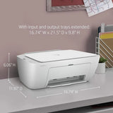 DeskJet 2752 All-in-One Color Inkjet Printer Scanner and Copy with Mobile Printing, WirelPrinters or Home and Oice, Ink , Dual-B