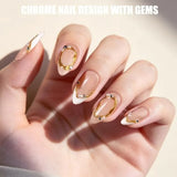 Acrylic Nail Kit With Chrome Powder, Almond Tips, Art Brushes, Charms, 3D Gel, Tools,