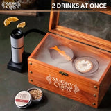 Old Fashioned Smoker Kit - Whiskey Smoker Kit with Smoking Gun Cocktail Smoke Box