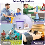 Mini Foldable Washer Portable Washing Machine Spin Dryer Washer For Camping Travel Home Underwear Sock