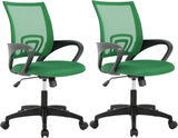 PayLessHere Black Mesh Office Chair Adjustable Lumbar Support Armrest