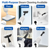 INSE F2 Powerful 12-in-1 Handheld Detachable Steam Mop for Hardwood