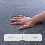 King 14 Inch Memory Foam Mattress in a Box Jacquard Fabric Cover