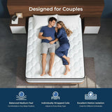 Queen Mattress 12 Inch, Fiberglass-Free | Cool Sleep Hybrid Mattress in a Box