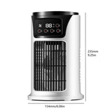 Portable Air Conditioner Desk Fan, Quiet Electric Fan for Home Office