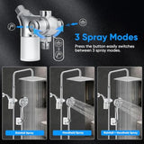 10 inch Filtered Shower Head7 Settings High Pressure Dual Shower Heads with Handheld Spray Combo