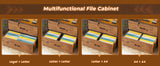 59" File Cabinet, 2 Drawers Filing Cabinets for Home Office fit Legal/Letter