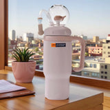 24oz Stainless Steel Whale Fountain Tumbler with Handle Whale Water Cups