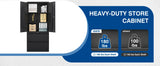 Metal Cabinets with Lockable Drawers and Doors Lateral File Cabinets Steel Filing Lockers Book Case