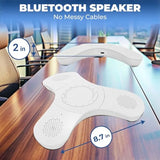 Bluetooth Conference Speaker with Microphone Portable Wireless Speaker for Office Desk Computer