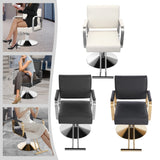 Adjustable Height Salon Chair, 360° Swivel Barber Seat, 200kg Load Capacity Beauty Chair