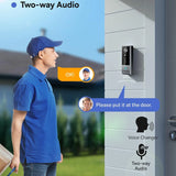 Smart Video Doorbell: PIR Motion Sensor, Two-Way Intercom, Night Vision, Wireless