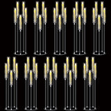 8Sets Acrylic Candelabra Centerpieces for Wedding with LED Candles