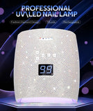 66w with Rhinestones Lamp Chips Removable Bottom Tray Uv Light Lamp for Nail Professional Led Uv Lamp