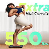 550lb Bathroom Digital Scale for Body Weight with Ultra Wide Platform and Large LCD Display