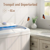 Apartment/Dorm/RV Use, Plastic, White+Blue, 17.6Lbs Compact Energy-Saving Portable