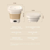Portable Mini Washing Machine for Baby Clothes Underwear or Small Items Foldable with