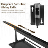 4 Tier Adjustable Height Retractable Metal Stackable Shoe Rack for Bedroom