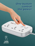 LDNIO Universal Power Strip Network Filter & Surge Protector, US Plug Socket