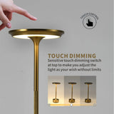 LED Desktop Lamp USB Touch Dimming Metal Recharge Night Light