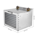 Food Dehydrator Machine,8-Tier Visible Food Dryer,Stainless Steel Food Drying Machine