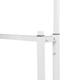 Clothing Display Rack with Wheels 6 Arms, Adjustable Height Clothes Rack 331lbs, 6 Casters