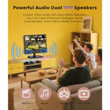 15.6 Inch Full HD 1080p Compact Flat Screen Smart TV with Wi/Fi, Bluetooth