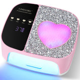 Professional UV LED Nail Lamp Kit Fast Curing Dryer 4 Timer Settings Cordless Rechargeabl