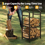 30 Inch High Firewood Rack Outdoor,  Wood Rack for Firewood, Fire Wood Storage