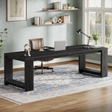 86.6" Two-Person Desk, Modern Executive Office Desk, Double Computer Writing Table for Home Office, Conference Room