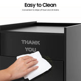 Restaurant Trash Can Cabinet with Tray Holder Commercial Trash Can 40 Gallon Garbage Can Cabinet for Restaurants
