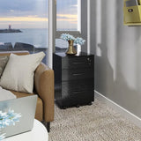 File Cabinet with Lock3 Drawer Wood Rolling Filing Cabinets Under Desk