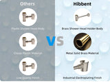 Hibbent Dual Shower Head Combo, High Pressure Handheld Shower Wand, 16'' Adjustable