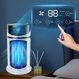 Portable Air Conditioner Desk Fan, Quiet Electric Fan for Home Office
