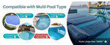 Cordless Pool Cleaner with 5000mah Up to 120 Mins Run time Two Adjustable