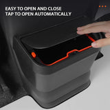 Waterproof In Car Trash Can for Toyota Sienna 2021 2022 2023 2024 Black