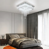 VETRULUS Modern Luxury Crystal Led Pendant Light Rain Drop Chandelier Ceiling Lamp Dining Living Room Nordic Decor Hanging