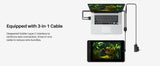 HUION KAMVAS Pro 12 Digital Tablet GT-116 Battery-Free Pen Display Drawing Tablet Monitor with Tilt Function AG Glass 8192 level
