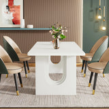 Tribesigns Modern Dining Table for 6 to 8 People, 71" Large Kitchen Dining Table with Wood
