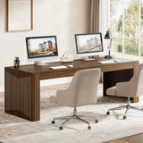 Tribesigns 79-Inch Extra Long Desk, Two Person Double Desk for Home Office
