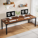 Tribesigns 78.7 Inches Extra Long Computer Desk 2 Person Desk, Double Long Desk