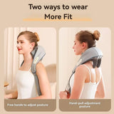 4D Deep Cordless Tissue Kneading Neck Massager with Heating Function