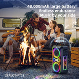 ZEALOT-PT21 200W Portable Wireless Bluetooth Speaker with Subwoofer