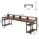 Tribesigns 78.74 Inches Extra Long Two-Person Desk, Double Computer Desk